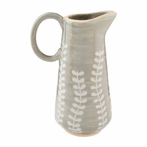 Gray Leaf Bud Vase