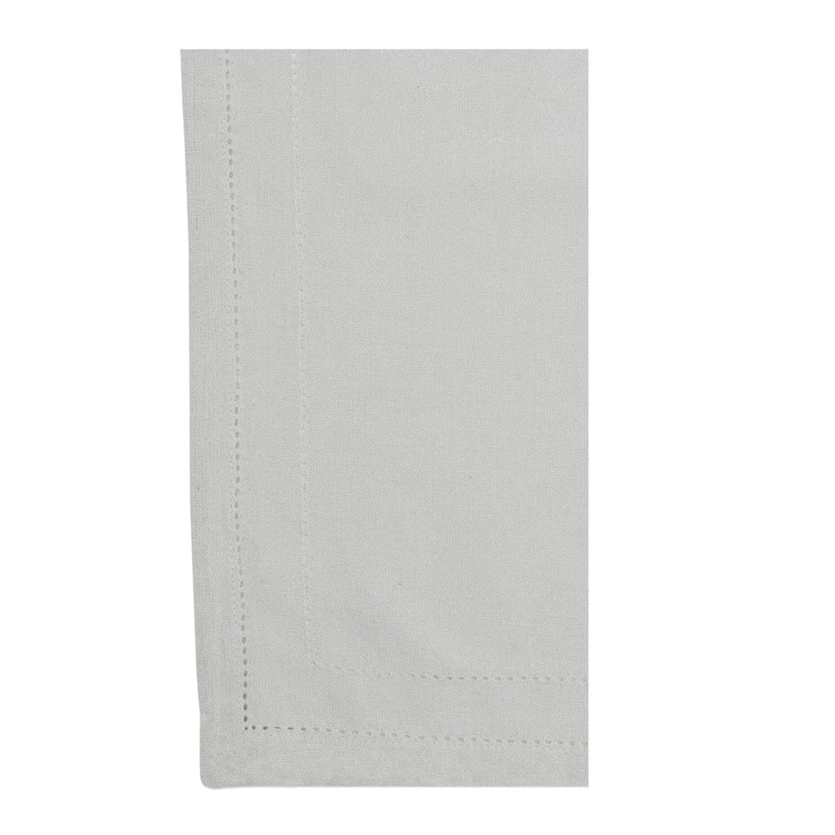 Cotone Linens Light Gray Napkins with Double Stitching