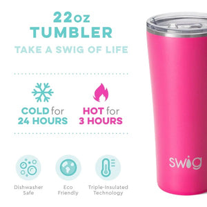 Hot Pink Tumbler (22oz)