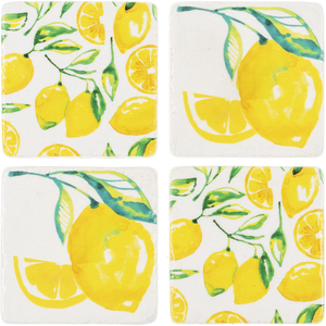 Lemon Coasters - Set of 4