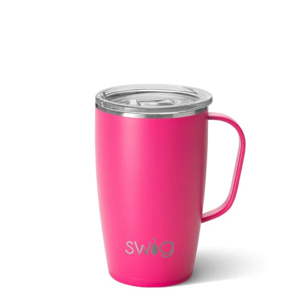 Hot Pink Travel Mug (18oz)