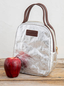 Penny Paper Lunch Bag in Silver