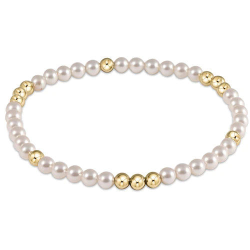 enewton Worthy Pattern 4mm Bead Bracelet- Pearl