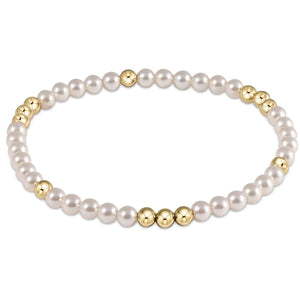 enewton Worthy Pattern 4mm Bead Bracelet- Pearl