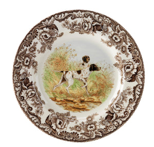 Woodland Flat Coated Pointer Dinner Plate