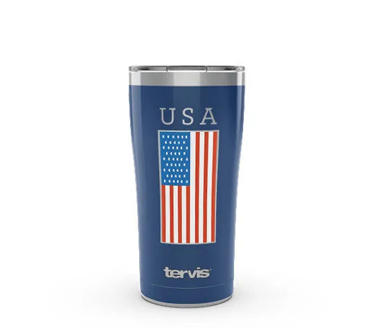USA Flag Stainless Steel With Slider Lid - 20oz