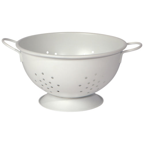 Matte White Large Colander