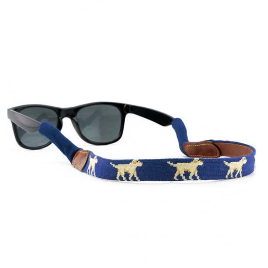 Yellow Lab Needlepoint Sunglass Strap