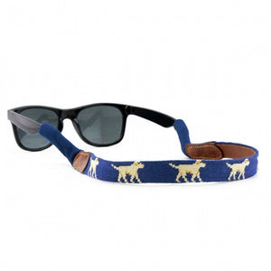 Yellow Lab Needlepoint Sunglass Strap